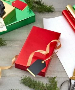 Hallmark Red, Green, Gold Foil 3-Pack Christmas Wrapping Paper, 60 Sq. Ft. -Department Store Shop RedGreenGold Foil 3Pack Christmas Wrapping Paper 5JXW1067 03