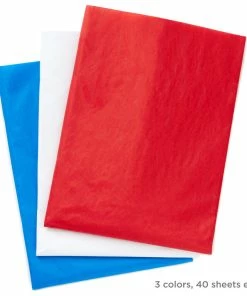 Hallmark Red/White/Blue 3-Pack Bulk Tissue Paper, 120 Sheets -Department Store Shop RedWhiteBlue 3Pack Bulk Tissue Paper 5TIS1140 04