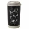 Hallmark Rejoice Repeat Ceramic Travel Mug, 12 Oz.