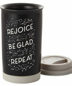Hallmark Rejoice Repeat Ceramic Travel Mug, 12 Oz. -Department Store Shop Rejoice and Be Glad Ceramic Travel Mug 1SNN1065 03