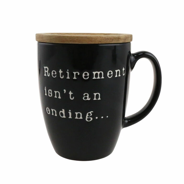 Our Name Is Mud Retirement Mug With Lid, 16 Oz. 1 Our Name Is Mud Retirement Mug With Lid, 16 Oz.