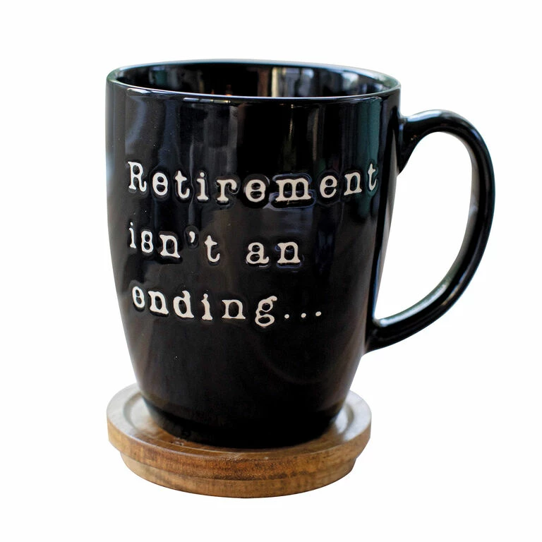 Our Name Is Mud Retirement Mug With Lid, 16 Oz. 2 Our Name Is Mud Retirement Mug With Lid, 16 Oz. - Image 2