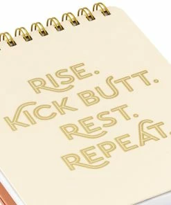 Hallmark Kick Butt, Repeat Easel Notebook 14 Hallmark Kick Butt, Repeat Easel Notebook -Department Store Shop Rise Kick Butt Rest Repeat Easel Notebook 3HWJ2108 07