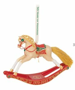 Hallmark 50 Years Of Memories Rocking Horse Special Edition Porcelain Ornament 8 Hallmark 50 Years Of Memories Rocking Horse Special Edition Porcelain Ornament -Department Store Shop Rocking Horse 50 Years Keepsake Ornament 2599QGO2507 03