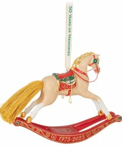 Hallmark 50 Years Of Memories Rocking Horse Special Edition Porcelain Ornament 11 Hallmark 50 Years Of Memories Rocking Horse Special Edition Porcelain Ornament -Department Store Shop Rocking Horse 50 Years Keepsake Ornament 2599QGO2507 06