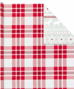 Hallmark Rustic Winter 3-Pack Reversible Metallic Christmas Wrapping Paper, 120 Sq. Ft. 10 Hallmark Rustic Winter 3-Pack Reversible Metallic Christmas Wrapping Paper, 120 Sq. Ft. -Department Store Shop Rustic Winter Reversible Christmas Wrapping Paper 5JXW1034 05