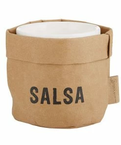 Salsa Ceramic Dish And Washable Paper Holder