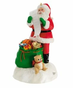 Hallmark Checking It Twice Ornament With Light And Sound