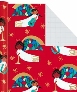 Hallmark Santa Fun 3-Pack Christmas Wrapping Paper Assortment, 120 Sq. Ft. -Department Store Shop Santa Fun Hallmark Mahogany Christmas Wrapping Paper 5JXW1037 07