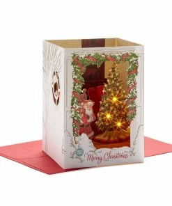 Hallmark Spirit Of Christmas Musical 3D Pop-Up Christmas Card With Light