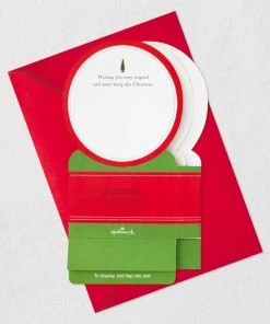 Hallmark Santa's Sleigh Snow Globe Musical 3D Pop-Up Christmas Card With Motion -Department Store Shop Santa Sleigh Snowglobe 3D PopUp Music Motion Christmas Card 1299XOD9985 08