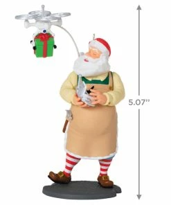 Hallmark Toymaker Santa Ornament -Department Store Shop Santa With Drone Keepsake Ornament 1999QXR8047 03
