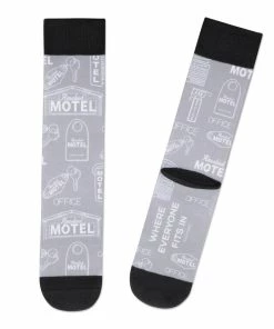 Hallmark Schitt's Creek® Rosebud Motel Novelty Crew Socks
