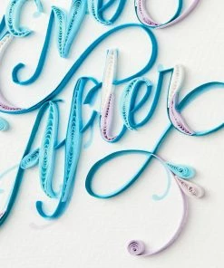Hallmark Happily Ever After Quilled Paper Handmade Wedding Card 11 Hallmark Happily Ever After Quilled Paper Handmade Wedding Card -Department Store Shop Script Letters Quilled Paper Handmade Wedding Card 1299LAD9615 04