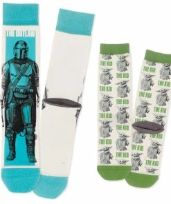 Hallmark Star Wars: The Mandalorian™ And Grogu™ Adult And Child Novelty Crew Socks, Set Of 2