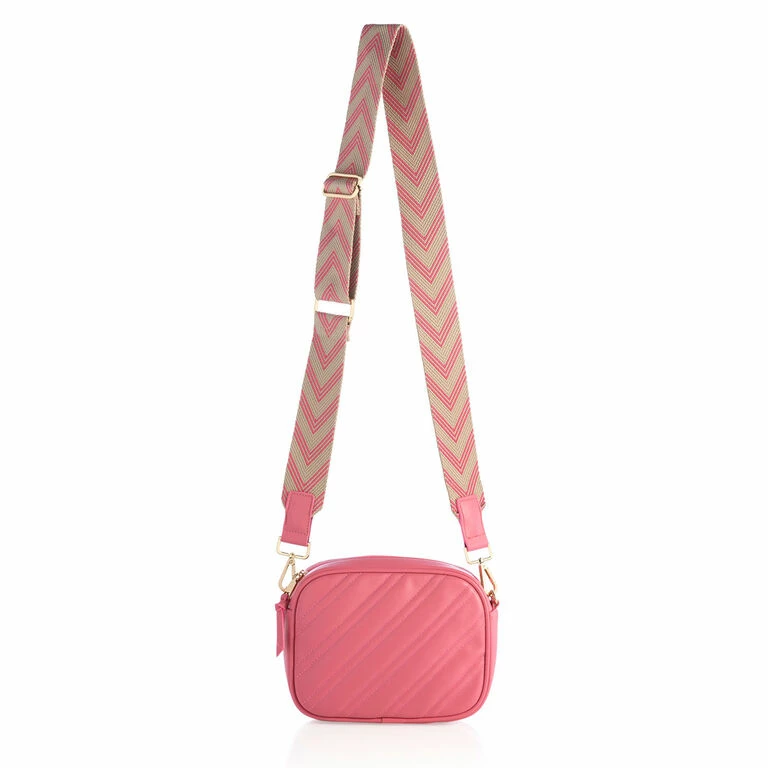 Shiraleah Pink Charlie Crossbody Purse 1 Shiraleah Pink Charlie Crossbody Purse