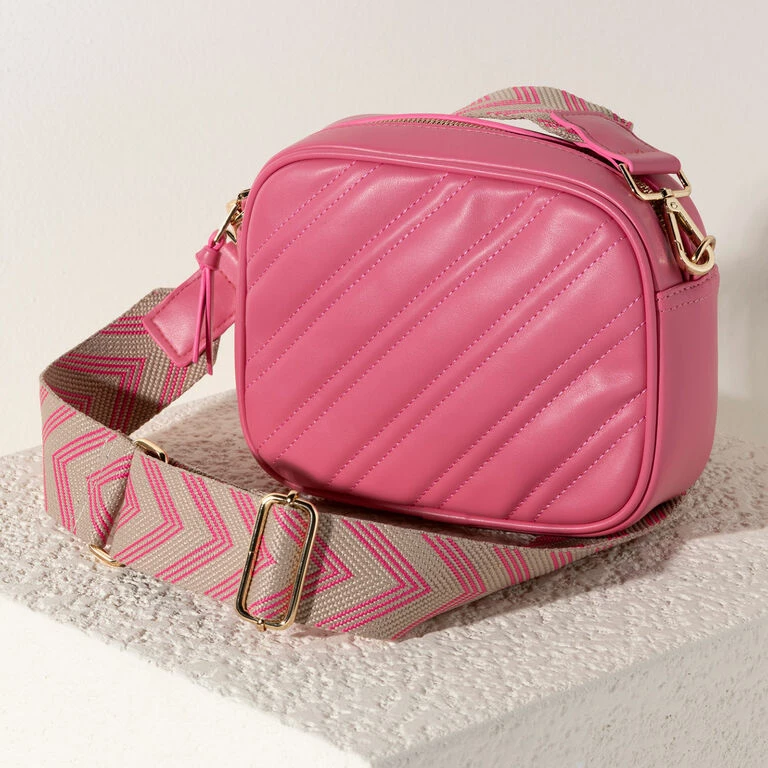 Shiraleah Pink Charlie Crossbody Purse 2 Shiraleah Pink Charlie Crossbody Purse - Image 2