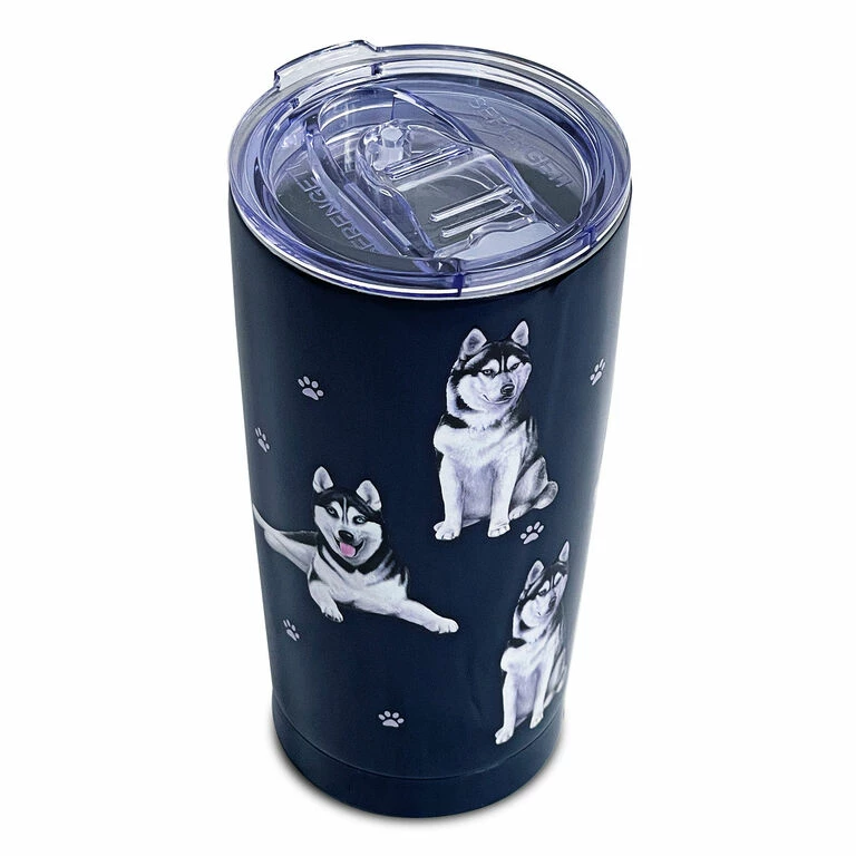 E&S Pets Siberian Husky Stainless Steel Tumbler, 20 Oz. 2 E&S Pets Siberian Husky Stainless Steel Tumbler, 20 Oz. - Image 2