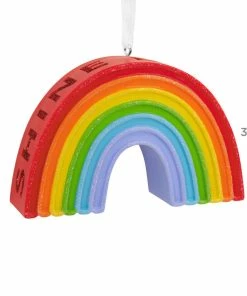 Signature Rainbow Hallmark Ornament -Department Store Shop Signature Rainbow Christmas Ornament 1HDL2177 03