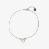 Pura Vida Minnie Mouse Charm Silver Anklet
