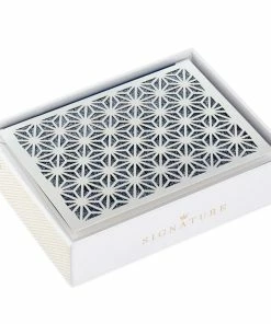 Hallmark Silver Stars And Blue Glitter Blank Note Cards, Box Of 8