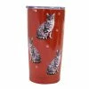 E&S Pets Silver Tabby Cat Stainless Steel Tumbler, 20 Oz.