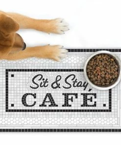 Genuine Fred Howligans Sit And Stay Café Pet Placemat -Department Store Shop Sit and Stay Caf Mosaic Pet Placemat 5267043 03