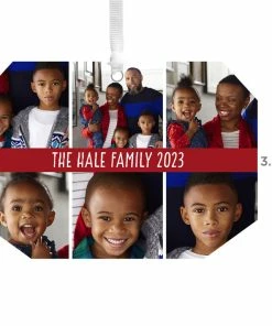 Hallmark Six-Photo Personalized Text And Photo Metal Ornament 5 Hallmark Six-Photo Personalized Text And Photo Metal Ornament -Department Store Shop SixPhoto Personalized Christmas Ornament 1OFM1001B7 03