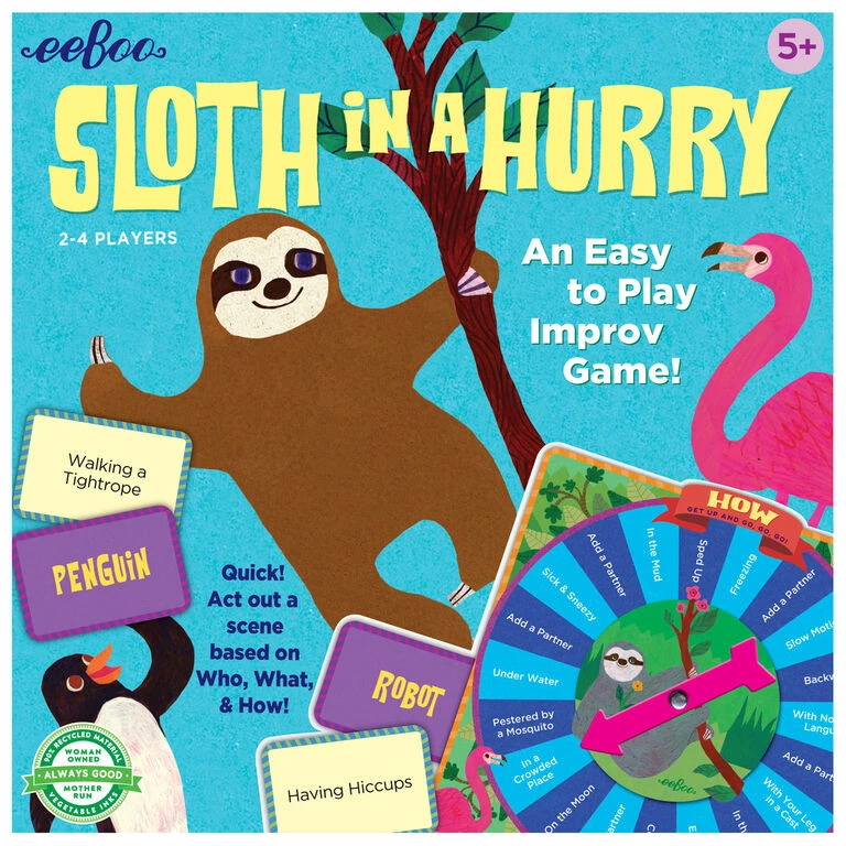 Eeboo Sloth In A Hurry Game 1 Eeboo Sloth In A Hurry Game