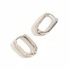 Howard's Jewelry Small Link Silver Huggie Hoop Earrings