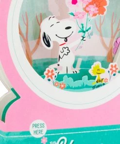 Hallmark Peanuts® Snoopy Snow Globe 3D Pop-Up Mother's Day Card With Motion -Department Store Shop Snoopy 3D PopUp Mothers Day Card With Motion 1299MEJ8033 04
