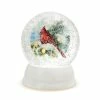 Demdaco Snow Frosted Cardinal Snow Globe With Light, 6" H
