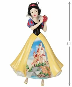 Hallmark Disney Princess Celebration Snow White Porcelain Ornament 8 Hallmark Disney Princess Celebration Snow White Porcelain Ornament -Department Store Shop Snow White With Castle Dress Keepsake Ornament 2999QXR8189 03