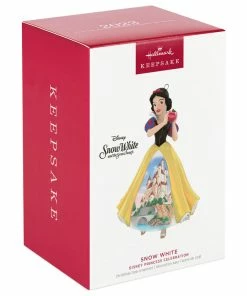 Hallmark Disney Princess Celebration Snow White Porcelain Ornament 9 Hallmark Disney Princess Celebration Snow White Porcelain Ornament -Department Store Shop Snow White With Castle Dress Keepsake Ornament 2999QXR8189 04