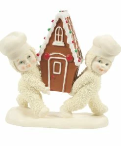 Enesco Snowbabies Carry It Gingerly Figurine, 5.24"