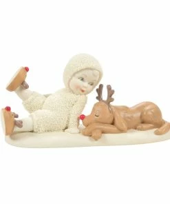 Enesco Snowbabies Everyone's A Reindeer Figurine, 2.95"