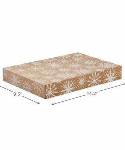 Hallmark Snowflakes And Stripes 12-Pack Designed Brown Shirt Boxes 7 Hallmark Snowflakes And Stripes 12-Pack Designed Brown Shirt Boxes -Department Store Shop Snowflakes and Stripes 12Pack Designed Shirt Boxes 5XBC1123 03