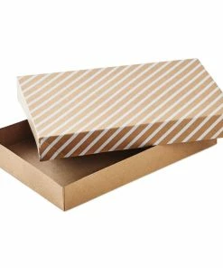 Hallmark Snowflakes And Stripes 12-Pack Designed Brown Shirt Boxes 8 Hallmark Snowflakes And Stripes 12-Pack Designed Brown Shirt Boxes -Department Store Shop Snowflakes and Stripes 12Pack Designed Shirt Boxes 5XBC1123 04