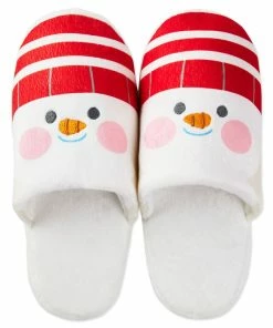 Hallmark Snowman Musical Slippers, Small/Medium