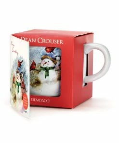 Winter Friends Mug And Matching Card -Department Store Shop Snowman and Cardinals Mug With Card 2020220254 03