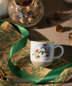 Winter Friends Mug And Matching Card -Department Store Shop Snowman and Cardinals Mug With Card 2020220254 04