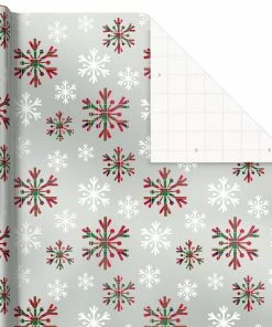Hallmark Snow Merry 3-Pack Foil Christmas Wrapping Paper Assortment, 60 Sq. Ft. 11 Hallmark Snow Merry 3-Pack Foil Christmas Wrapping Paper Assortment, 60 Sq. Ft. -Department Store Shop Snowmen and Plaid Foil Christmas Wrapping Paper 5JXW1061 05