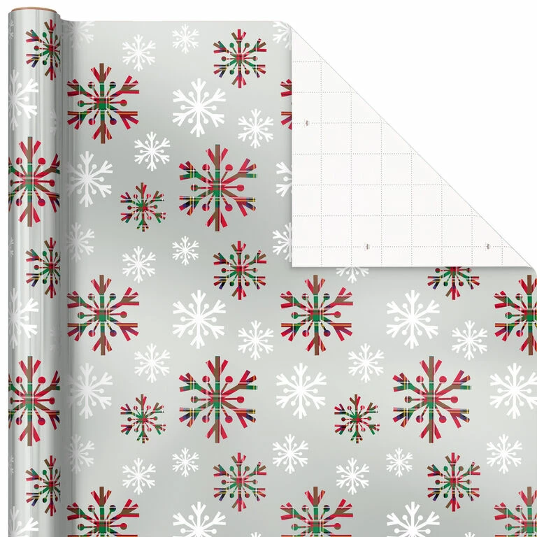 Hallmark Snow Merry 3-Pack Foil Christmas Wrapping Paper Assortment, 60 Sq. Ft. 5 Hallmark Snow Merry 3-Pack Foil Christmas Wrapping Paper Assortment, 60 Sq. Ft. - Image 5