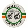 Soccer Ceramic Circle Personalized Ornament