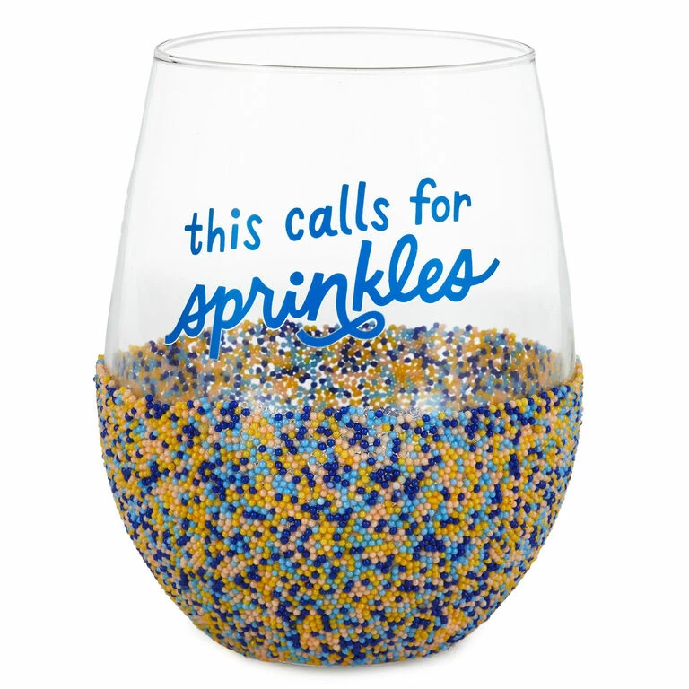 Hallmark Sprinkle Dip Wine Glass, 16 Oz. 1 Hallmark Sprinkle Dip Wine Glass, 16 Oz.