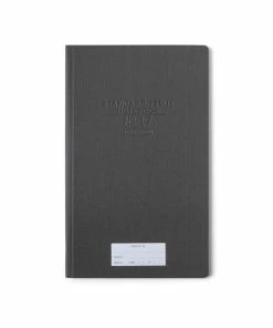 Designworks Ink Black Standard Issue Tall Hardcover Notebook