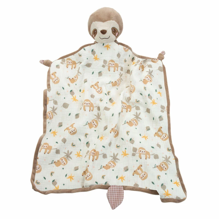 Douglas Cuddle Toys Stanley Sloth Blanki Lovey Baby Blanket, 24" 1 Douglas Cuddle Toys Stanley Sloth Blanki Lovey Baby Blanket, 24"