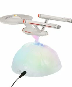 Hallmark Star Trek™ U.S.S. Enterprise NCC-1701 Tabletop Decoration With Light And Sound -Department Store Shop Star Trek Starship Enterprise Keepsake Decoration 1QFM3947 06
