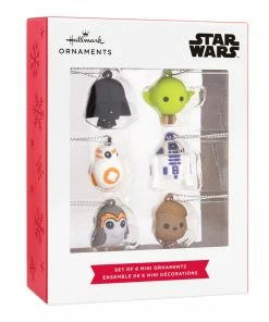 Mini Star Wars™ Shatterproof Hallmark Ornaments, Set Of 6 -Department Store Shop Star Wars Characters Miniature Christmas Ornaments Set of 6 2HCM6129 04