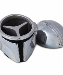 Hallmark Star Wars: The Mandalorian™ Helmet Sculpted Ceramic Caddy -Department Store Shop Star Wars Mandalorian Sculpted Helmet Ceramic Jar 1SHP2163 03